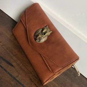 Camel Tan Leather Wallet/Purse